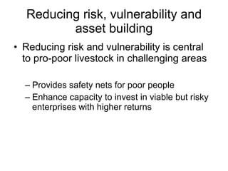 Sustainable livelihoods through livestock farming in East Africa