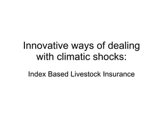 Sustainable livelihoods through livestock farming in East Africa