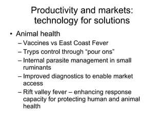 Sustainable livelihoods through livestock farming in East Africa