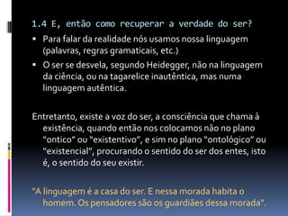 Ser e Linguagem em Heidegger   Lucrecio Sá