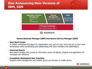 Thank You
For additional information about
this launch, including supporting
documents, videos, screenshots
and testimonials, please visit:
ser.so/srmv5launch

 