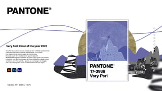 Very Peri è un colore nuovo, creato da zero e riflette esattamente
il periodo che stiamo vivendo attualmente. É un colore
che rispecchia la nostra voglia di ricominciare.
Ma cosa vuole dire esattamente questa parola?
Ricominciare significa mettere da parte tutto quello che è stato
e ripartire, con dei nuovi sogni, dei nuovi obbiettivi e delle nuove
ambizioni. Veri Peri quindi, è questo, un compagno di viaggio,
che ti accompagnerà verso la realizzazione dei tuoi sogni...
VIDEO ART DIRECTION
Very Peri: Color of the year 2022
 