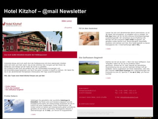 Hotel Kitzhof – @mail Newsletter 