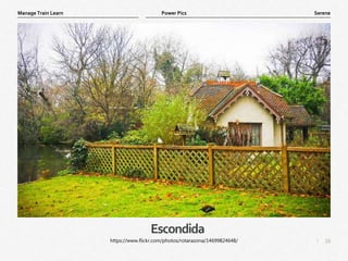 16
|
Serene
Manage Train Learn Power Pics
Escondida
https://www.flickr.com/photos/rotarazona/14699824648/
 