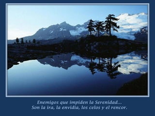 Enemigos que impiden la Serenidad…Son la ira, la envidia, los celos y el rencor.