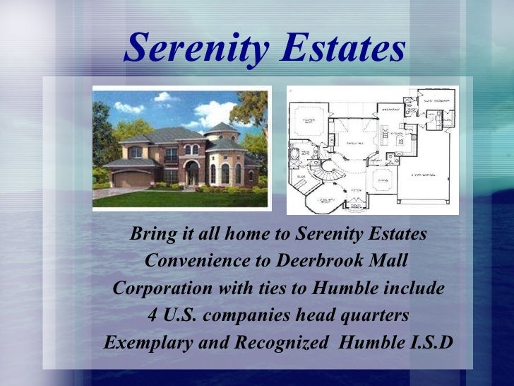 Serenity Estates 1