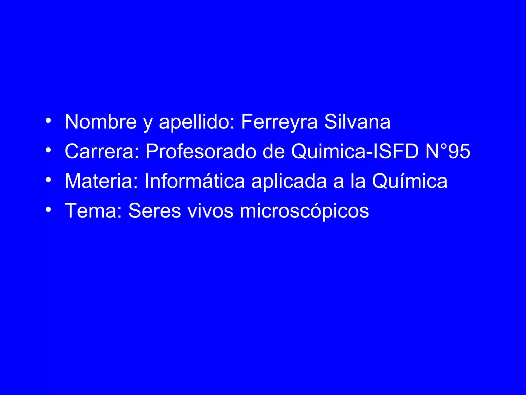 Seres vivos microscópicos | PPT