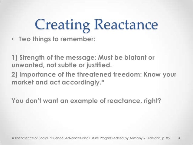 psychology reactivity