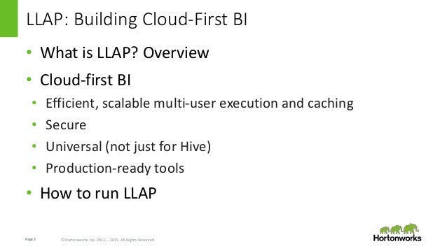 llap building cloud first bi llap