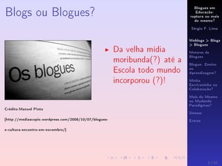 Interdidatica-09 - Blogues Educativos