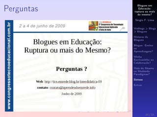 Interdidatica-09 - Blogues Educativos
