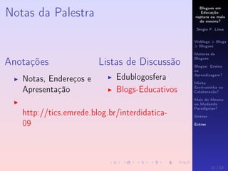 Interdidatica-09 - Blogues Educativos