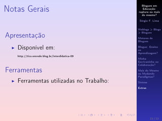 Interdidatica-09 - Blogues Educativos