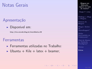 Interdidatica-09 - Blogues Educativos