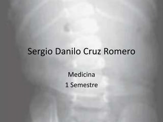 Sergio Danilo Cruz Romero

         Medicina
        1 Semestre
 