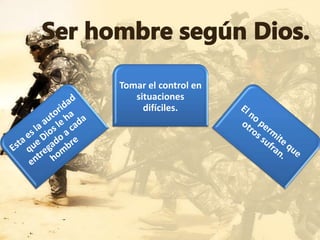 Tomar el control en
situaciones
difíciles.
 