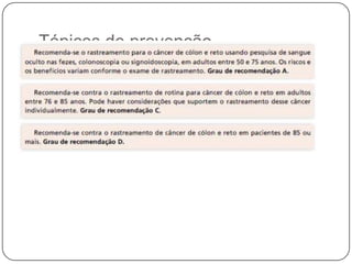 Tópicos de prevenção
 
