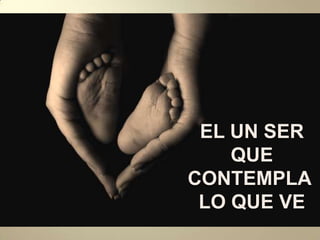 EL UN SER QUE CONTEMPLA LO QUE VE