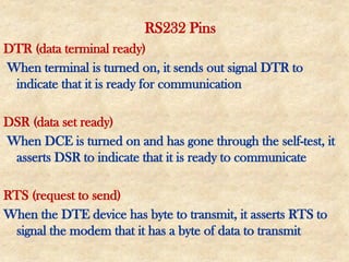 Rts Pin Comprehensive Guide to 8051 Serial Port Programming and RS232 ...
