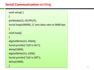 Arduino- Serial communication | PDF