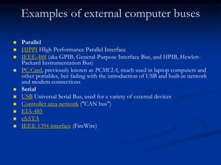 Serial and parallel bus standars RS232C and IEEE488.ppt | Computer ...