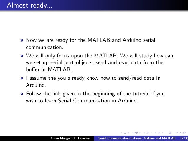 Connect Matlab To Arduino