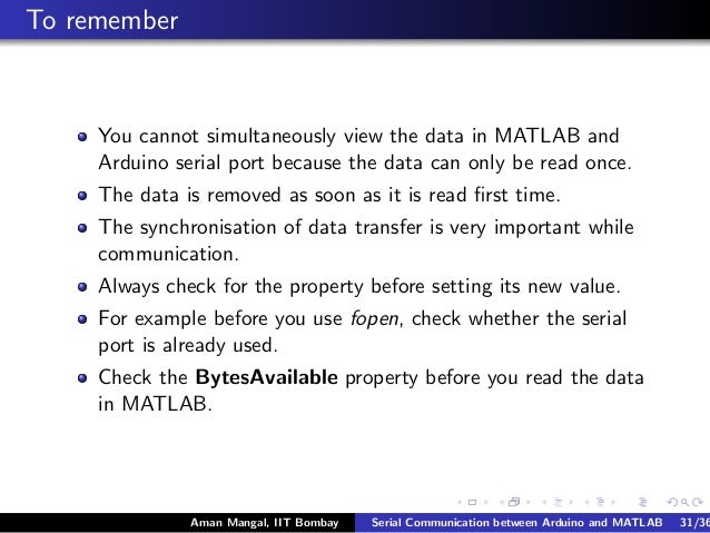 Matlab And Arduino Serial Communication Speed
