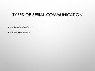 Serial Communocation Modes Comprehensive Overview of Serial Communication: Modes, Types, and ...
