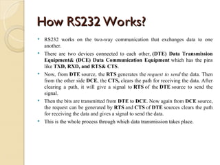 serial communication protocol RS 232 C and serial peripheral Interface ...