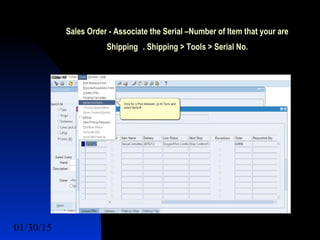 Serial Control Item in Oracle EBS | PPTX