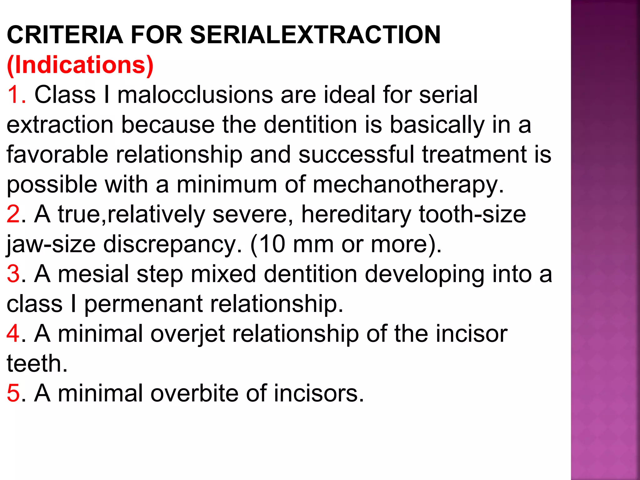 Serial extraction in orthodontic | PPT