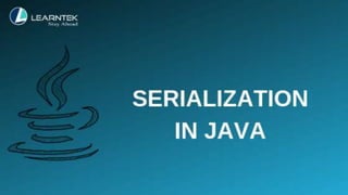 Serialization in java | PPT