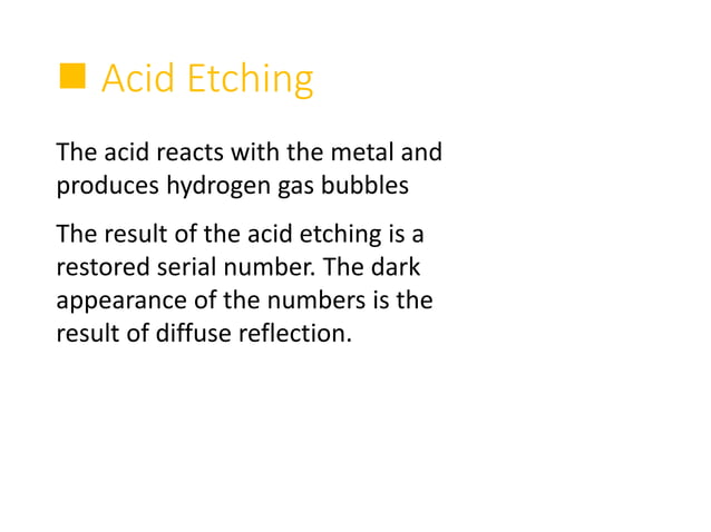 Serial number restoration | PPTX