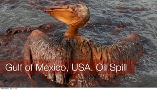 Gulf of Mexico, USA. Oil Spill
Wednesday, July 17, 13
 