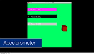 Accelerometer
Wednesday, July 17, 13
 