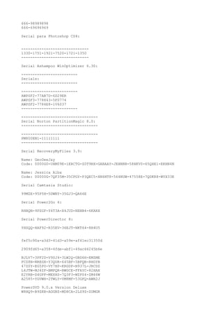 Serial para programas | TXT