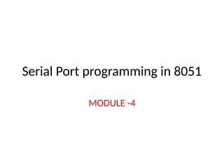 Comprehensive Guide to Serial Port Programming in 8051 Microcontroller ...