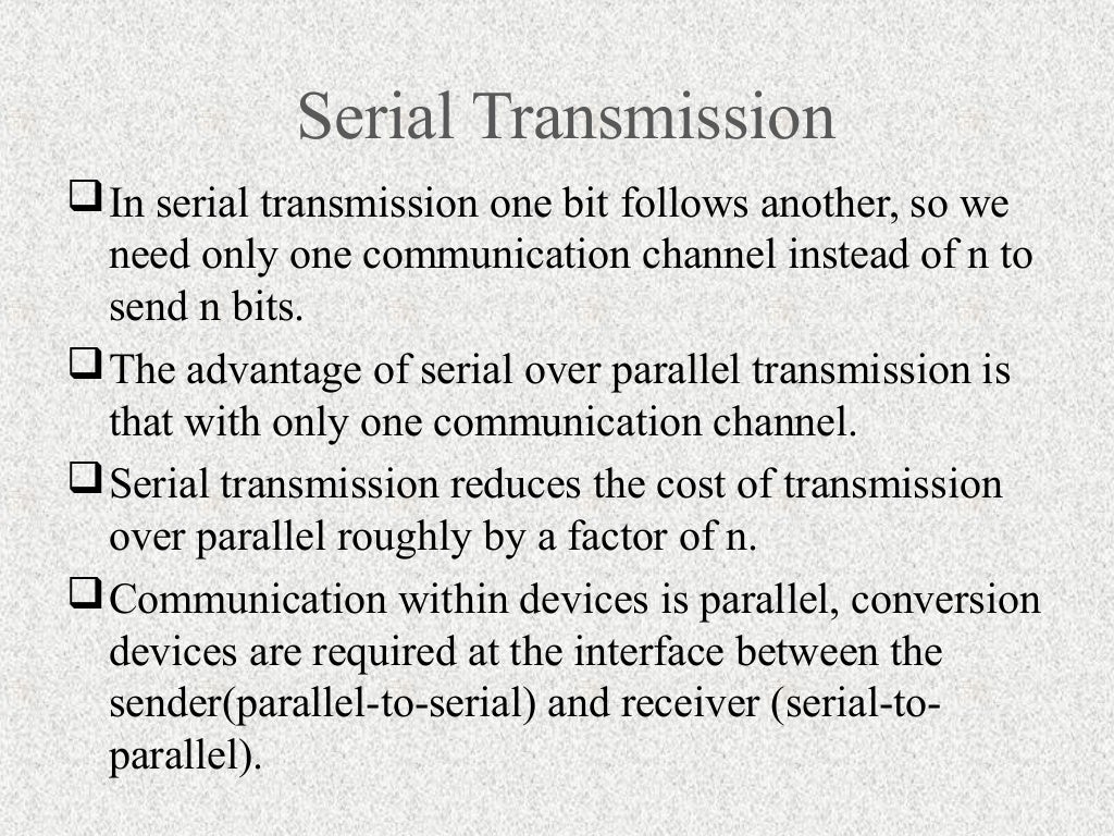 Serial transmission