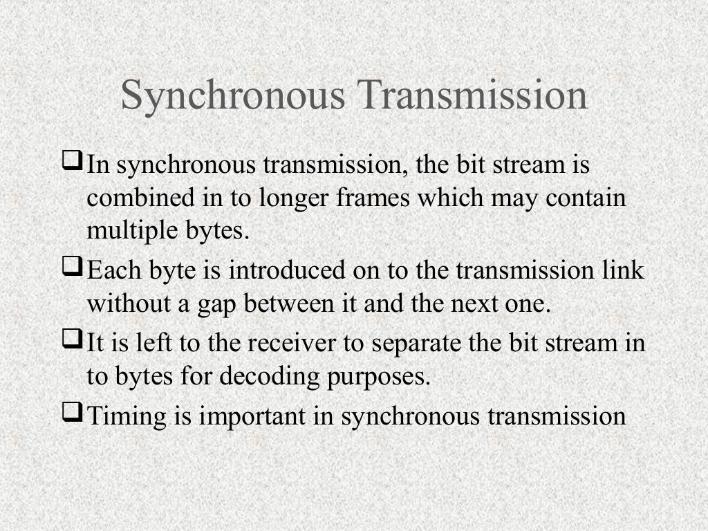 Serial transmission