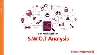 Seri Kewirausahaan
S.W.O.T Analysis
S.W.O.T
Analysis
 