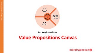 Seri Kewirausahaan
Value Propositions Canvas
Value
Propositions
Canvas
 