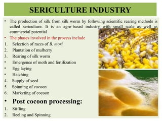 Sericulture Notes.pdf SERICULTURE notes for bsc agriculture students | PPTX