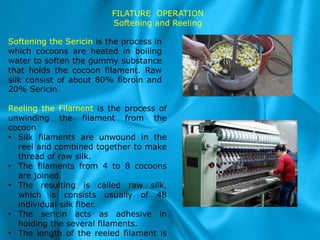 Silk Reeling Process/thread Extraction Sericulture loukya meda | PPTX