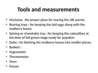 Silkworm rearing in Nepal & Importance of silkworm rearing | PPTX