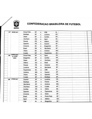 Tabela do Brasileirão Série B 2019