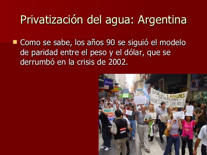 Agua 4 La privatización del agua