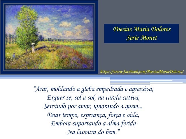 Poesias Maria Dolores - Serie Monet