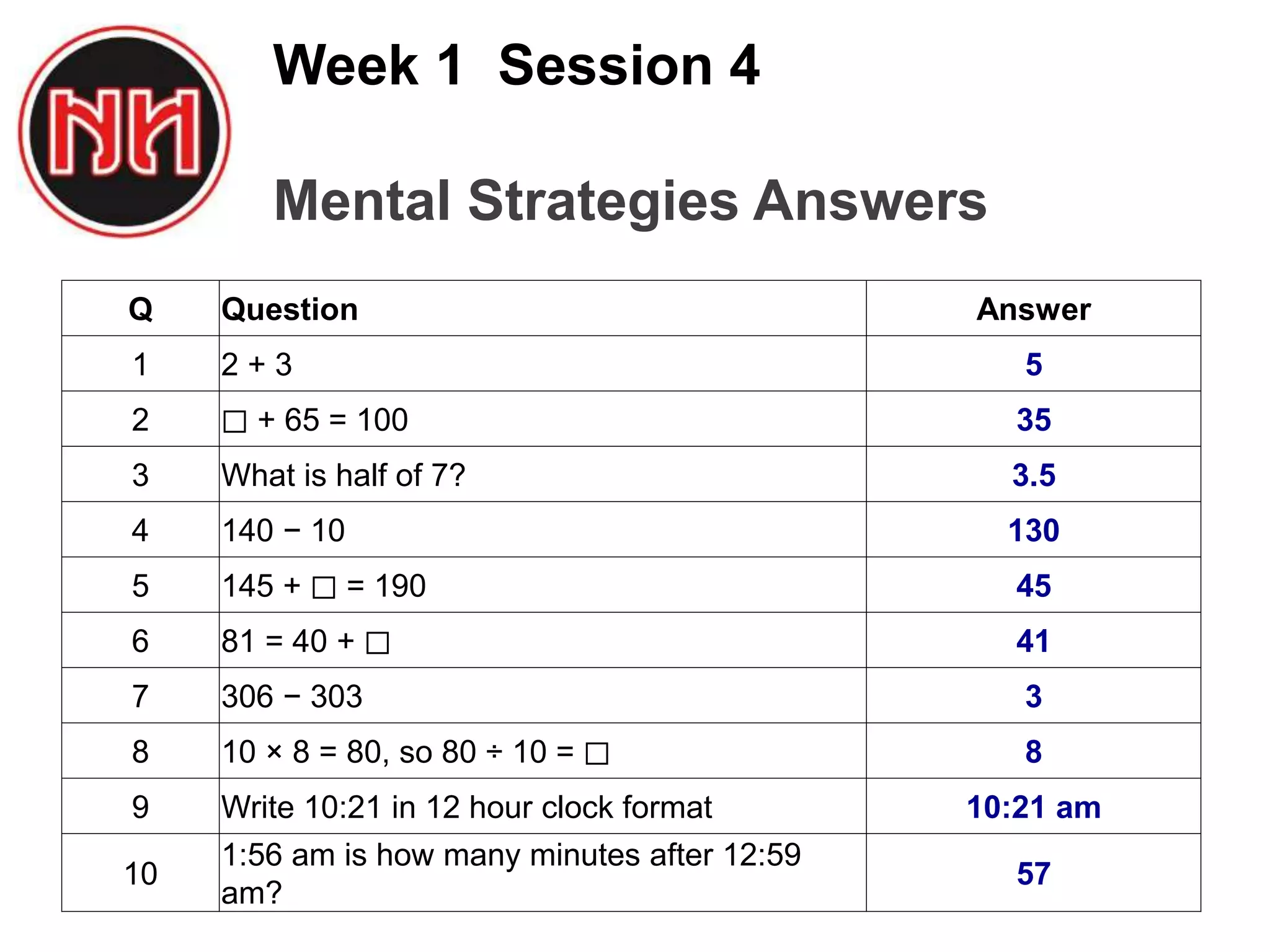 Series a-numeracy-ninjas-skill-book-answers-v5-apr-2016 | PPTX