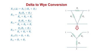 Delta to Wye Conversion
 