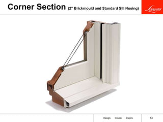 Corner Section   (2” Brickmould and Standard Sill Nosing) 